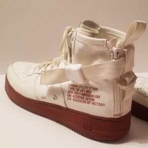 Nike SF Air Force 1 Mid 'Red Ivory'